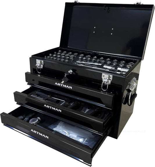 Professional Tool Kit – 489 Pieces with Organizer Case – Complete for Home and Workshop Use