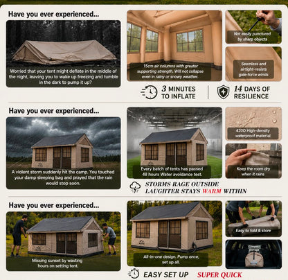 Complete Camping Tent with Electric Air Pump | Free Shipping US